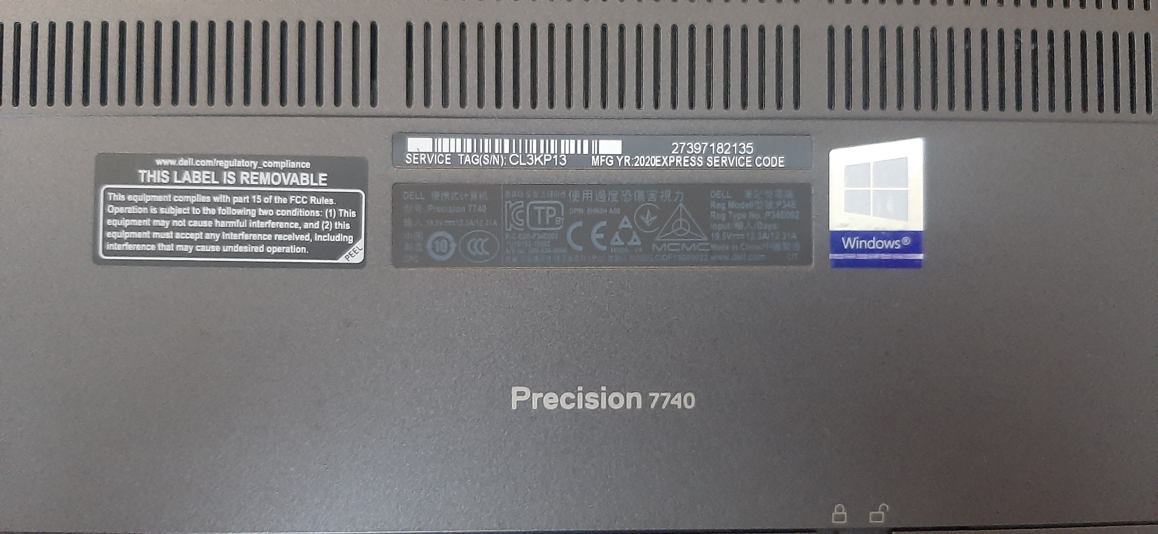 โน๊ตบุ๊คมือสอง สเปคเทพ Dell Precision 7740 (CPU Xeon E-2286M Ram128GB SSD M.2 1TB GPU16GB) พร้อมอะแดปเตอร์ สภาพดี ประกันร้าน 1 เดือน