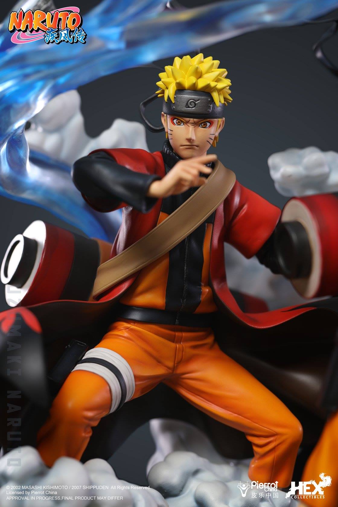 [สั่งจอง]HEX Collectibles 1/8 scale : Shippuden licensed statue Naruto Uzumaki — Senjutsu Futon RasenShuriken