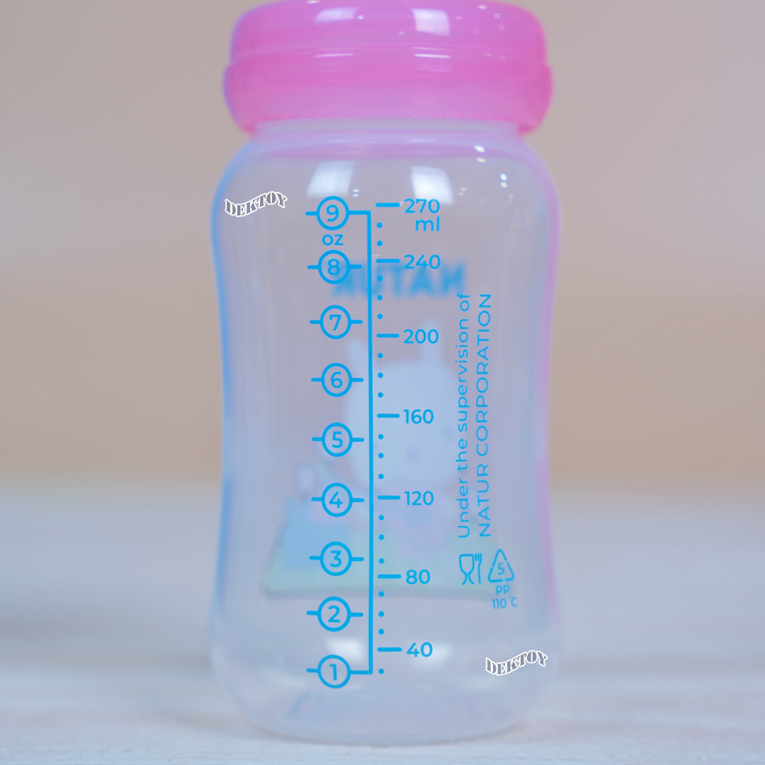 Natur smile เนเจอร์ ขวดนมเนเจอร์สไมล์คอกว้าง 9 ออนซ์ แพ็ค2ขวด 84222