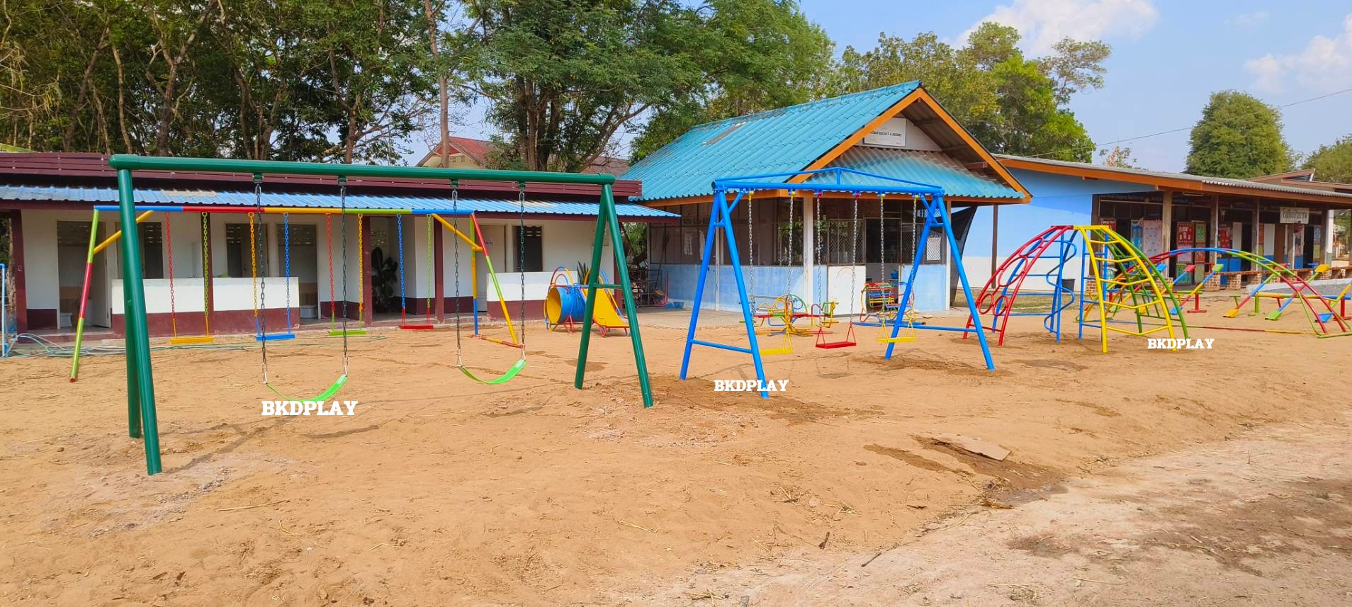 เครื่องเล่นสนามกลางแจ้ง เหล็ก บาร์โหนปีนป่ายโดม 4 ด้าน, บาร์ปีนป่าย ตั้งพื้น OutdoorPlayground, ราคาโรงงาน สินค้าสั่งทำ 10-20 วัน ขนาด 200x200x160 ซม.