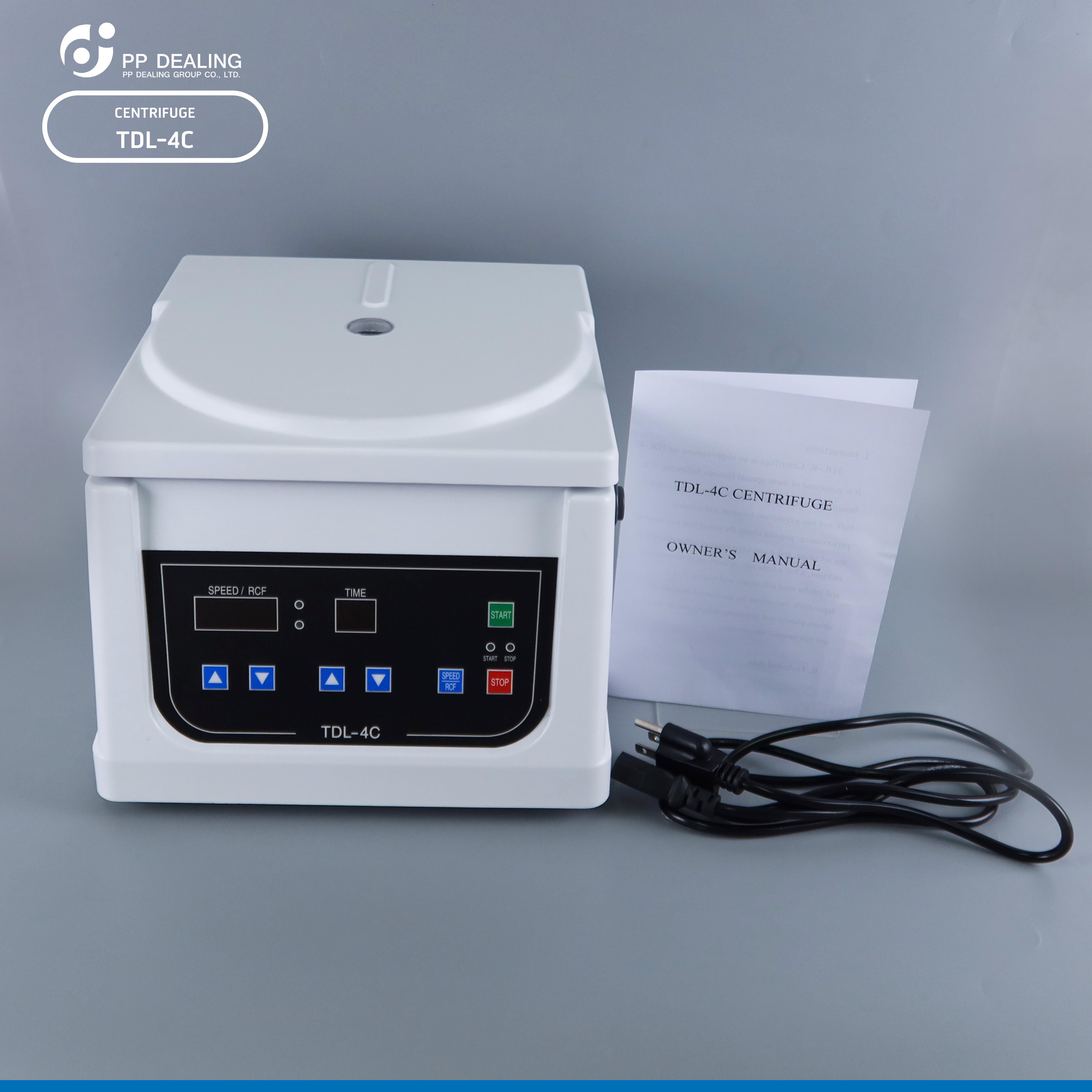 เครื่องปั่นเหวี่ยงตกตะกอน Centrifuge PRP เครื่องหมุนเหวี่ยงเลือด รุ่น TDL-4C ขนาด15ml x 6 ,10ml x 12