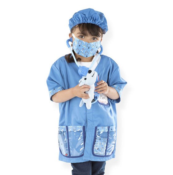 ชุดแฟนซีคุณหมอสัตวแพทย์ ฟรีไซส์ 3-6 ขวบ สูง 100-135 cm Melissa & Doug Veterinarian Role Play Costume รุ่น4850 ของเล่นเสริมพัฒนาการเด็ก