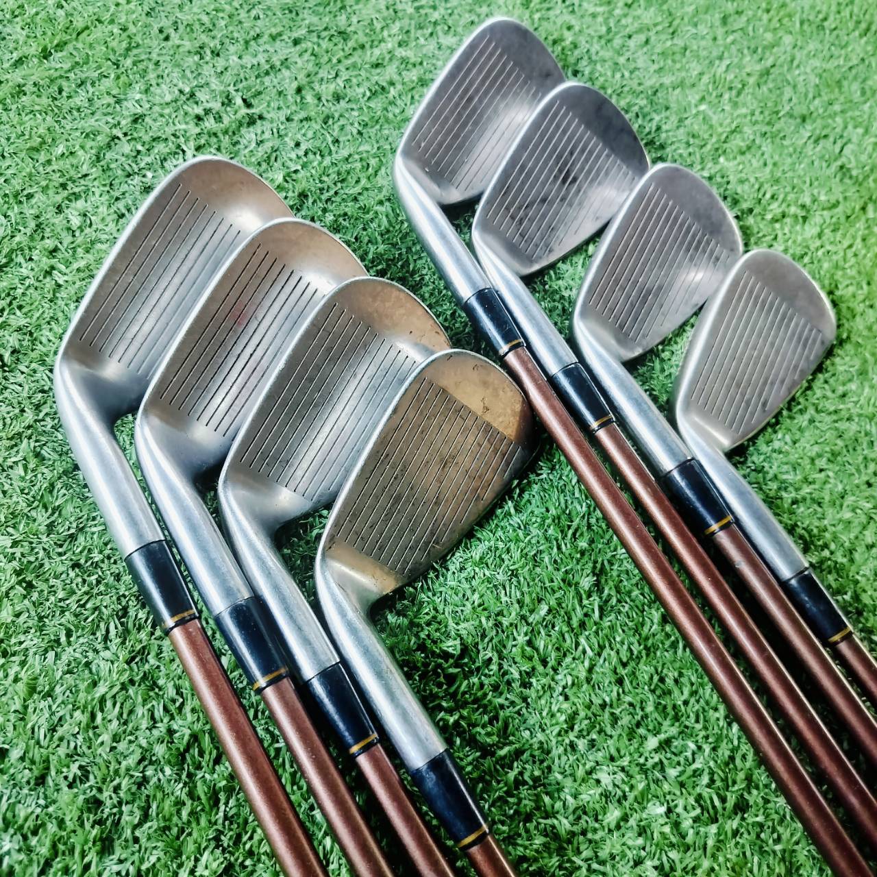 ชุดเหล็ก WILSON HT 2000 PERIMETER BALANCE มีเหล็ก 4 5 6 7 8 9 P S เหล็กสภาพสวยทุกเหล็ก เดิมๆ ก้านเดิมทุกเหล็ก เลยค่ะ ไม้กอล์ฟพรีเมี่ยมมือสอง ของแท้ By NakaraLuxurious
