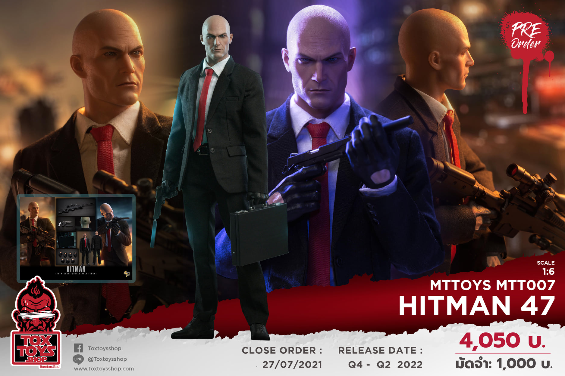 [สั่งจอง]MTTOYS MTT007 1/6 : HITMAN 47
