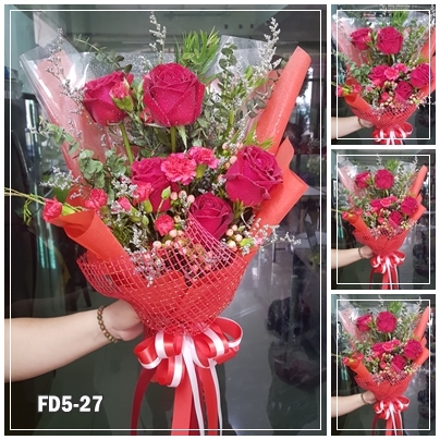 FD5-27 ช่อกุหลาบแดง