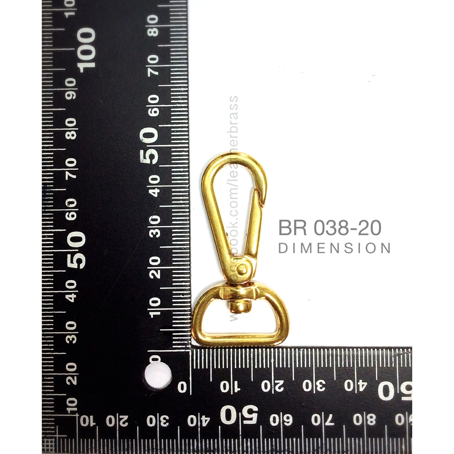 ฺBR038 ตะขอกระเป๋า อะไหล่ทองเหลืองแท้ อะไหล่กระเป๋า อุปกรณ์งานหนัง leatherbrass**ราคาต่อชิ้น**