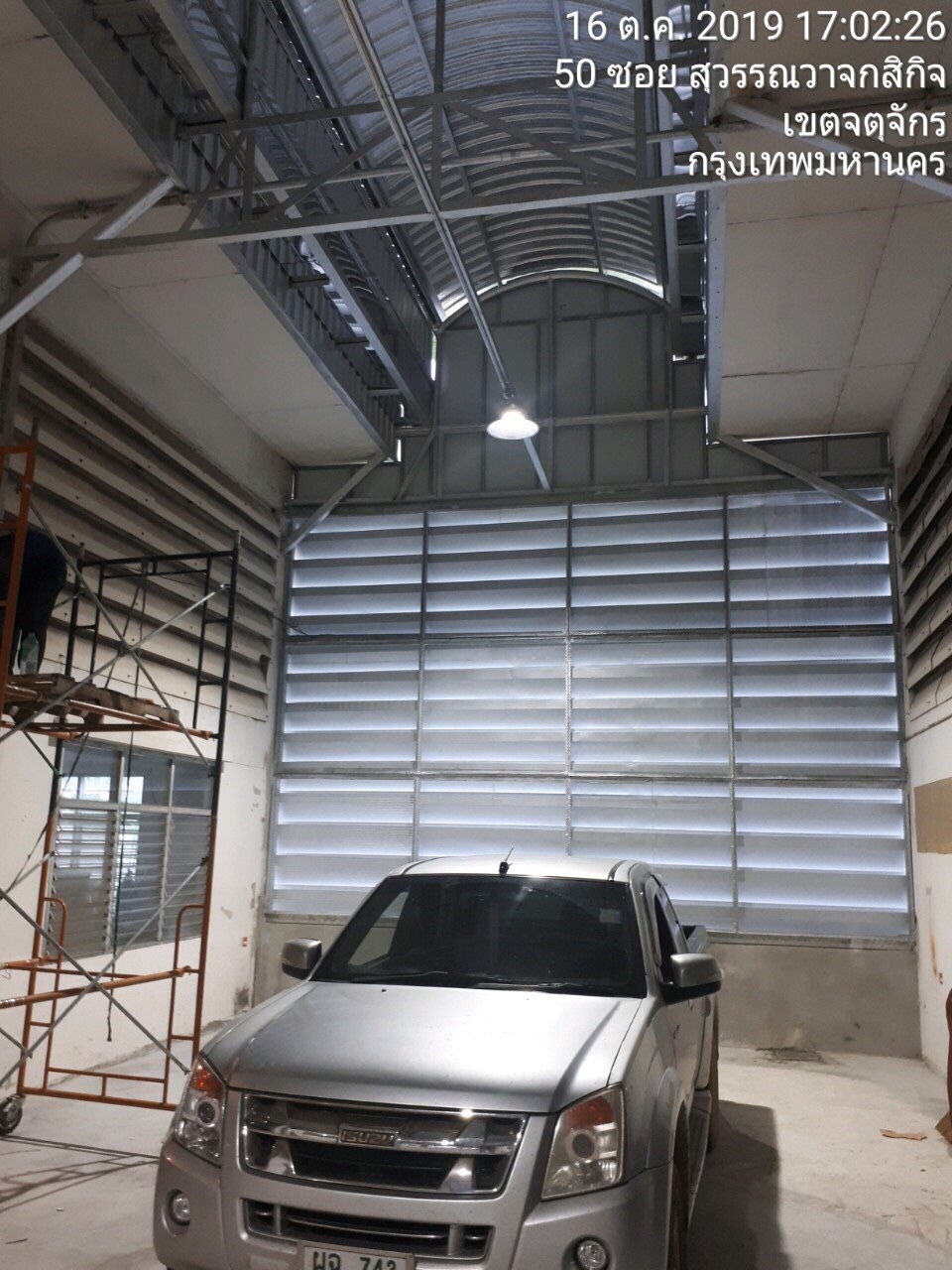 งานเทพื้น ทำหลังคาทางเชื่อมอาคารวิศวโรงงาน ม.เกษตร