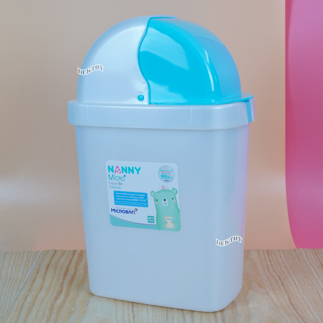 Nanny แนนนี่ ถังขยะเหลี่ยมฝา 9 ลิตร N3378