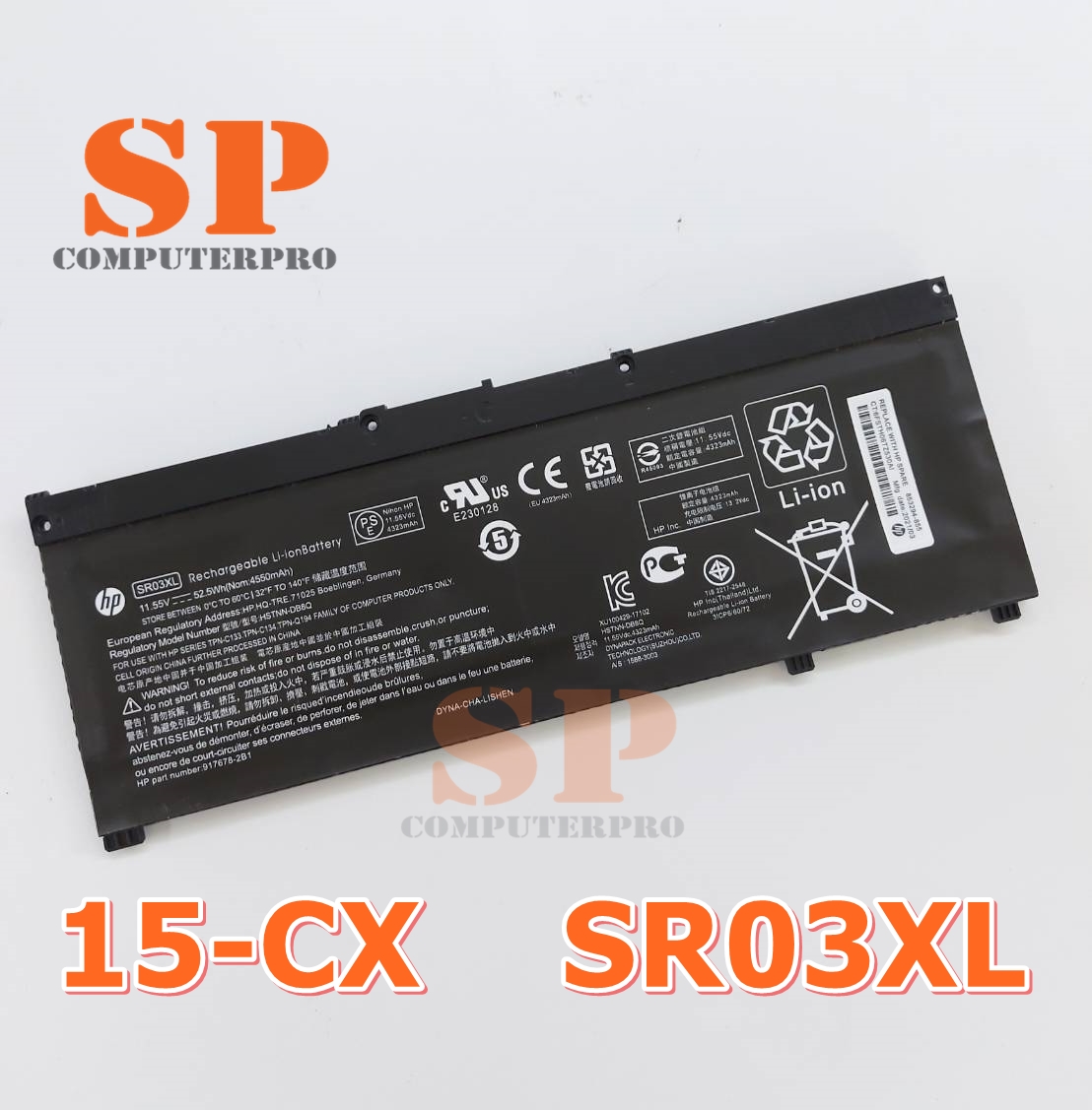 HP Battery แบตเตอรี่ของแท้ HP OMEN 15-CX Model : SR03XL