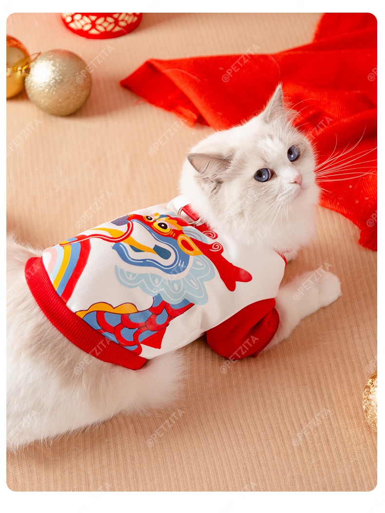 🇹🇭พร้อมส่ง🇹🇭 🔴🎉🧨🧧เสื้อแดง เสื้อตรุษจีน for pet สัตว์เลี้ยง สุนัข หมา แมว