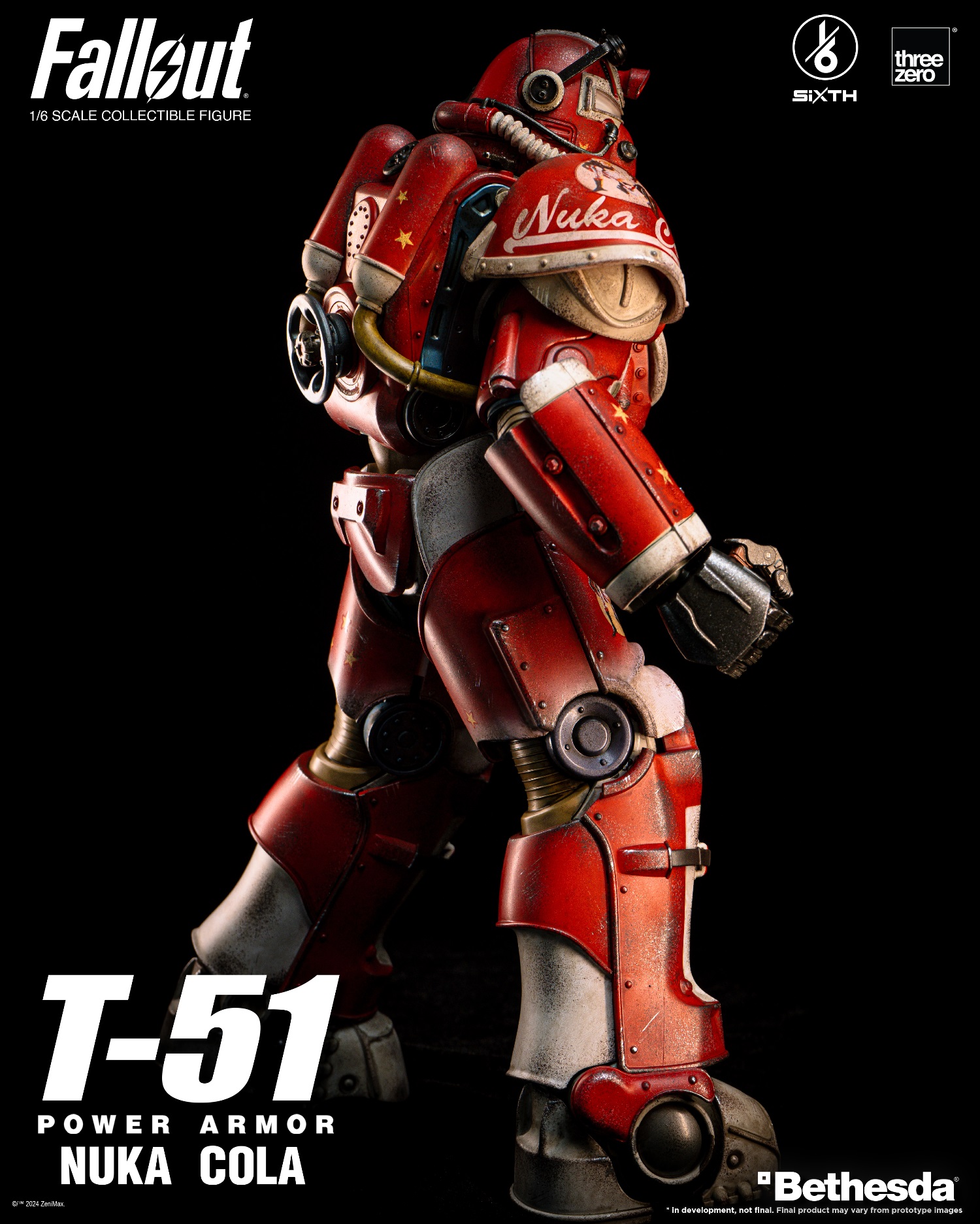 [สั่งจอง] ThreeZero 3Z07730W0 1/6 : Fallout 1/6 T-51 Nuka Cola Power Armor