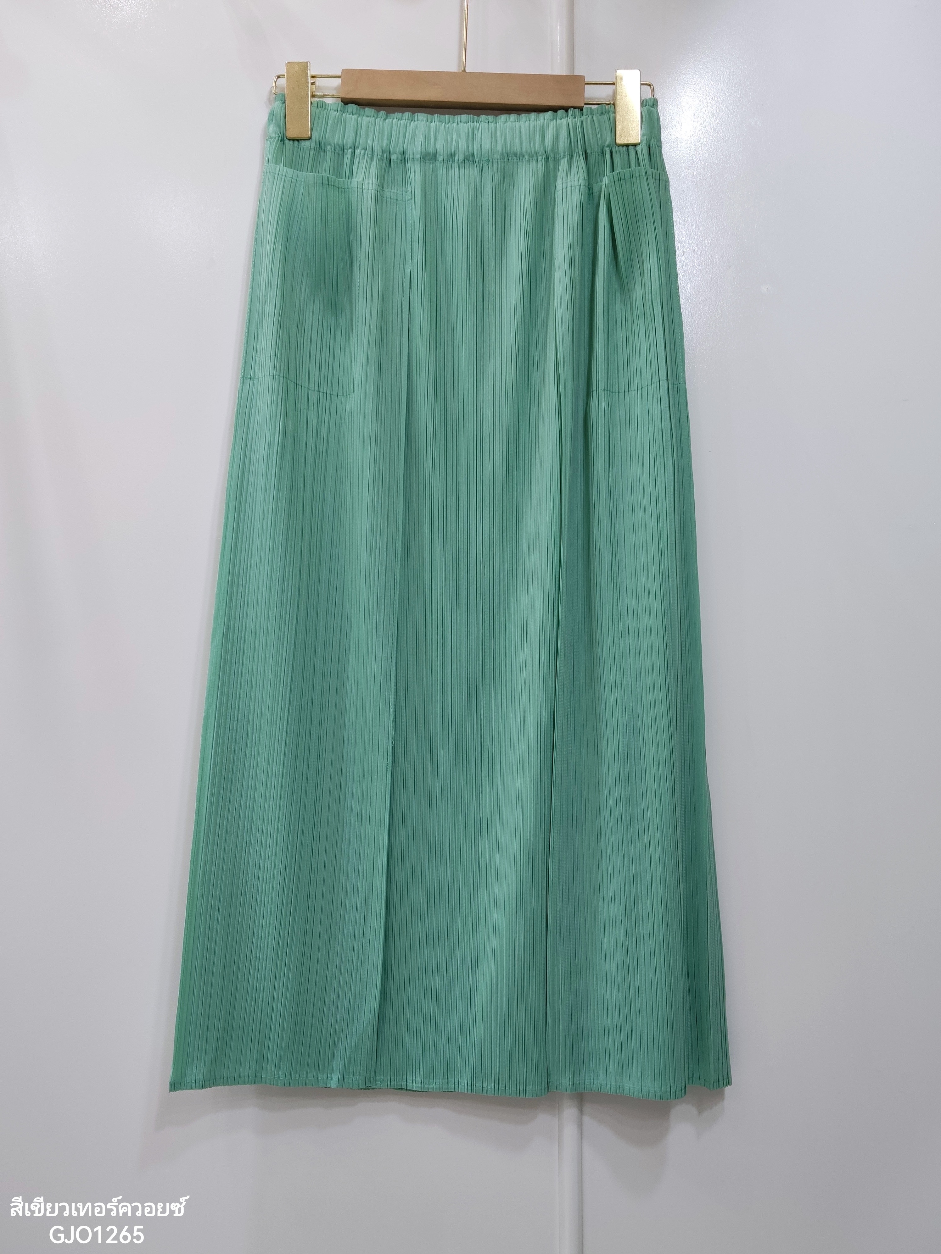 ปรับราคาลง20%!! ยาว 32นิ้ว! 2MUAY รุ่น GJO1265 กระโปรงพลีทคุณภาพ DOUBLE LAYER PLEATED SKIRT 8 สี FREE SIZE