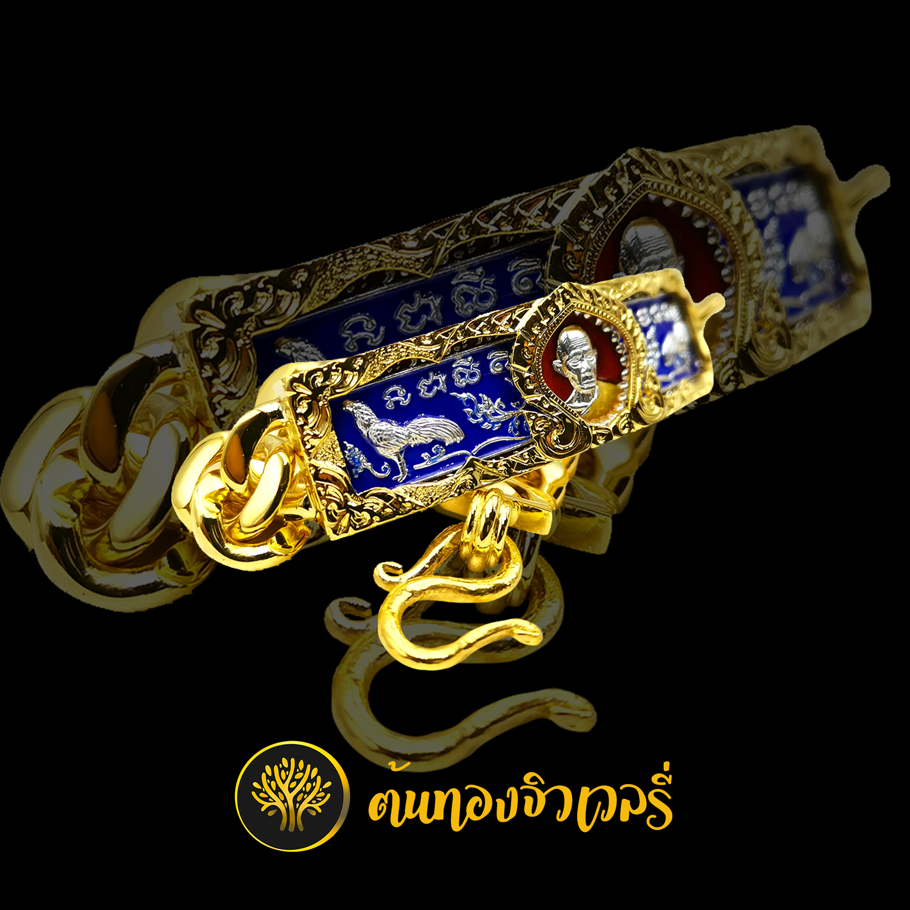 กรอบเลสและสายข้อมือหลวงพ่อรวย สวยสุดแบบจัดเต็มเลยทั้งสายทั้งกรอบ ทองแท้เน้นๆ