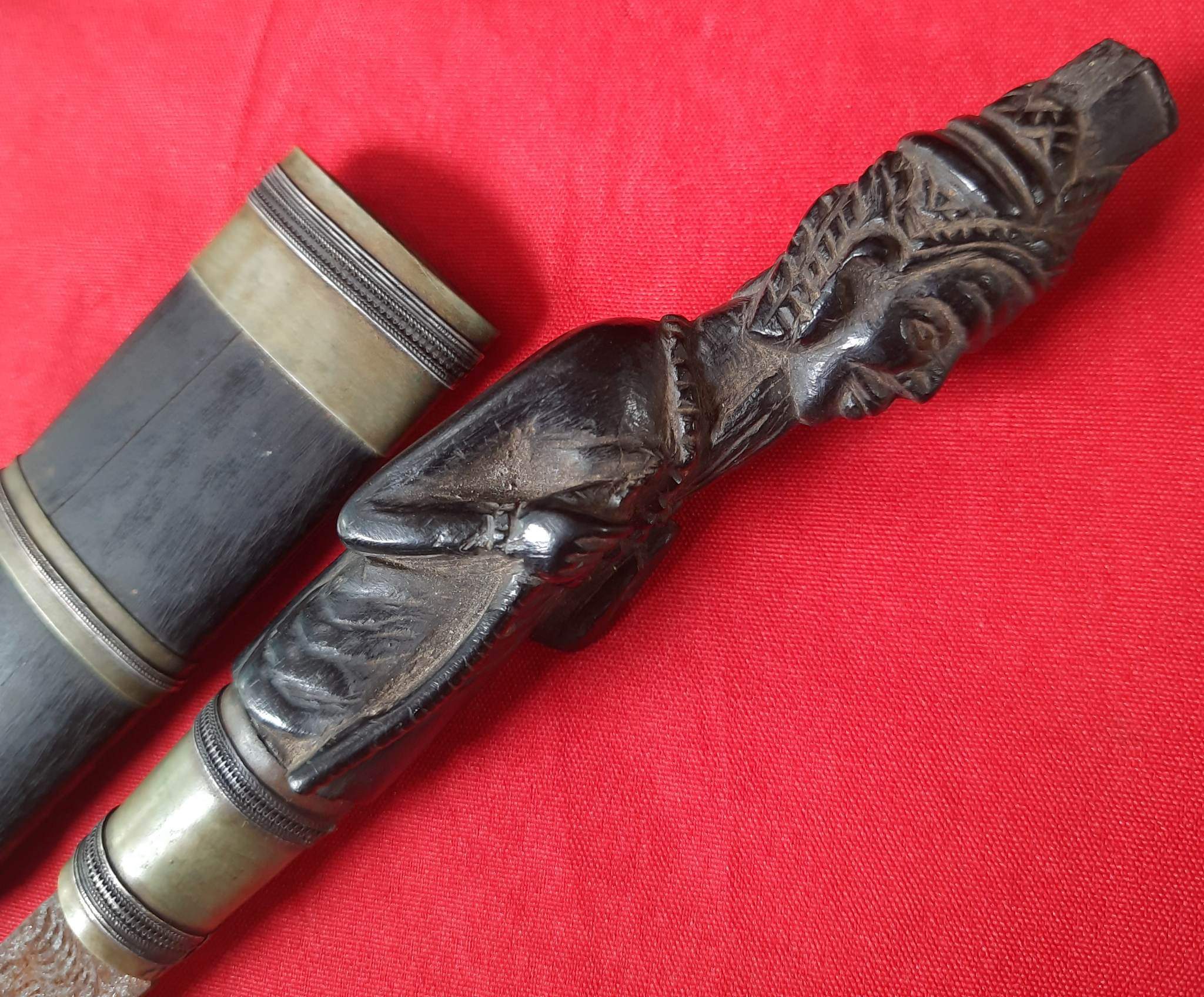 โปรไฟลุก🔥 โปรไฟลุก🔥 มีดหมอ ด้ามไม้ พญางิ้วดำ แกะสลัก พ่อแก่