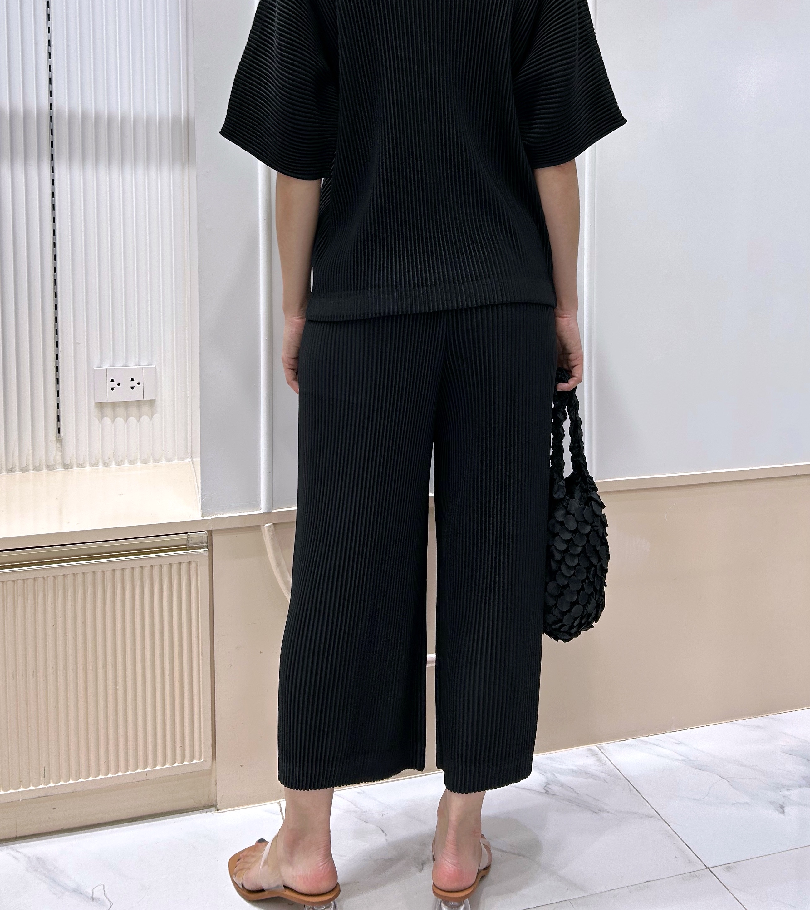 ยาว 34.5 นิ้ว 2MUAY รุ่น GM0733 กางเกงอัดพลีท THICK STRAIGHT PLEATED PANTS 8 สี FREE SIZE