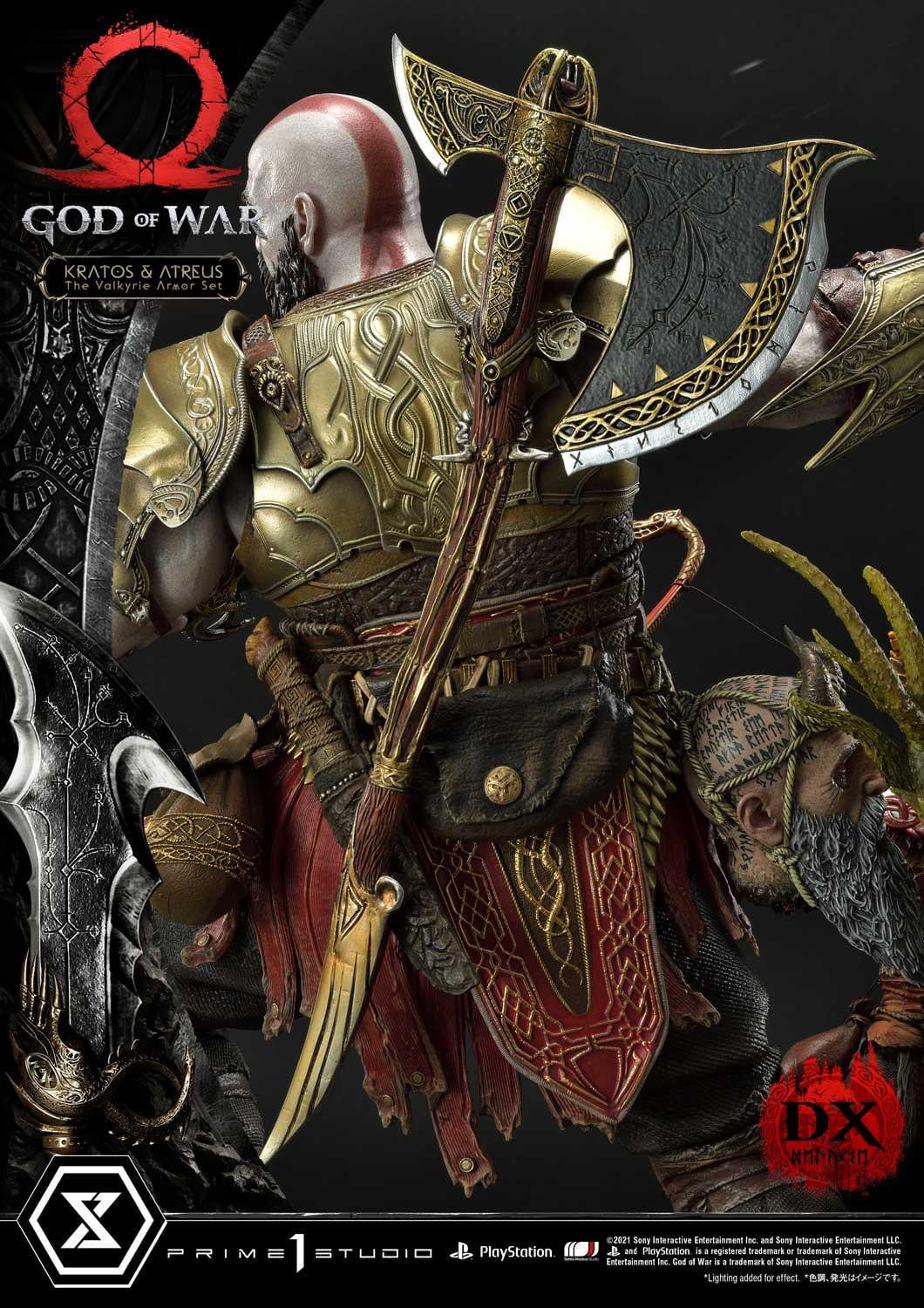 [สั่งจอง]Prime 1 Studio UPMGOW-03DX 1/4 : God of War - Kratos & Atreus The Valkyrie Armor Set (Deluxe Version)