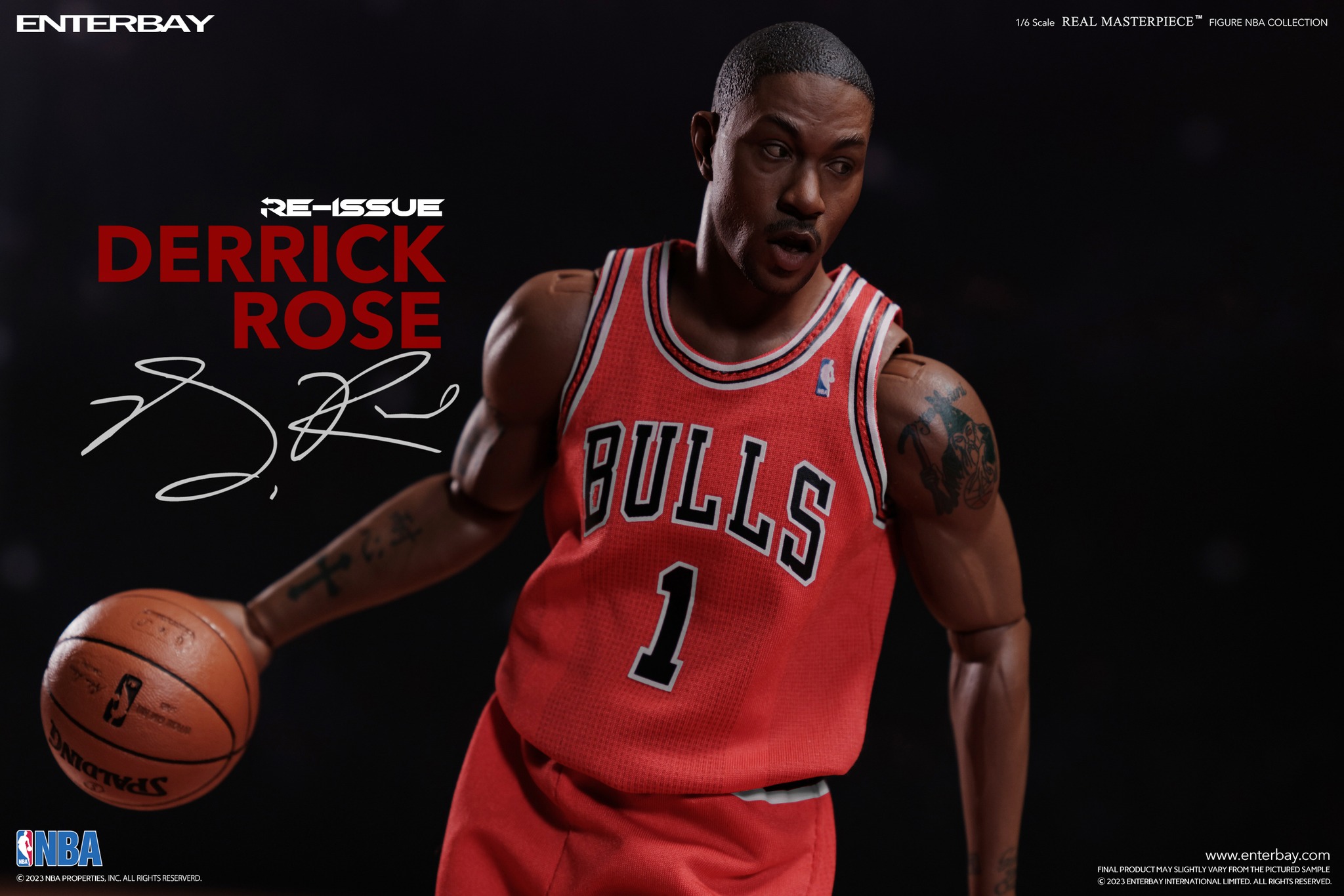 [พร้อมส่ง] ENTERBAY RM-1046 1/6 : NBA Chicago Bulls Derrick Rose