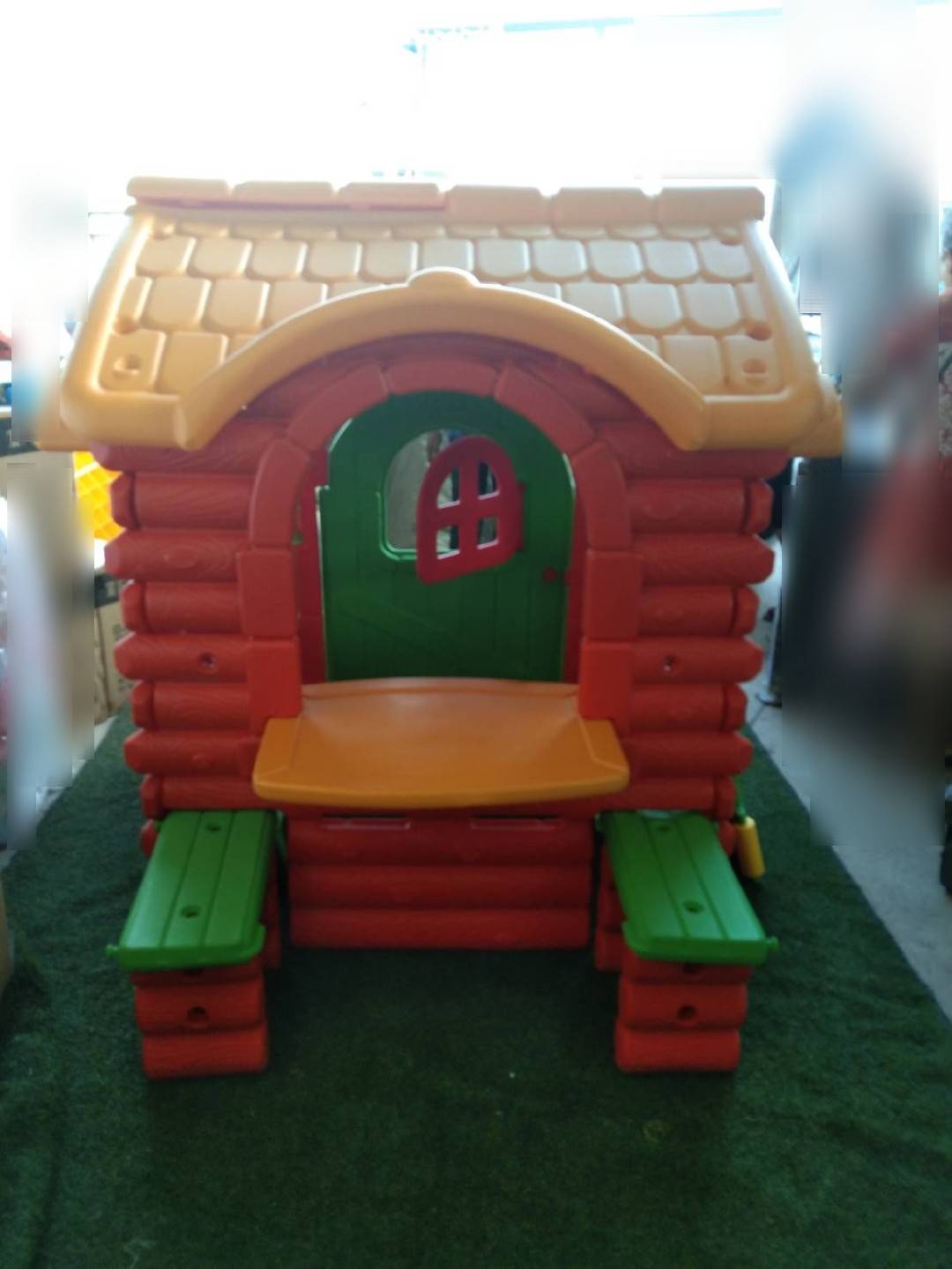 บ้านสีส้ม บ้านรังนก,บ้านของเล่น, บ้านเด็ก ,ของเล่นเด็ก, เครื่องเล่นสนาม พร้อมส่ง