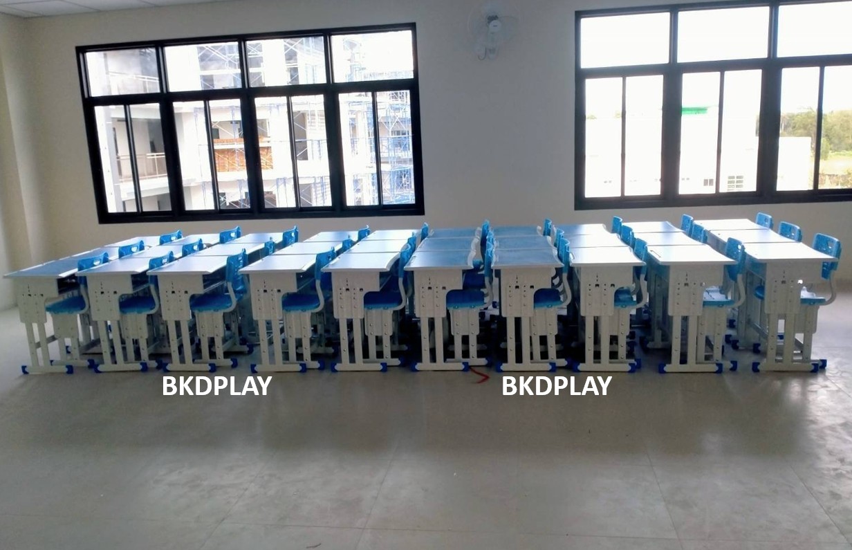 ชุดโต๊ะอนุบาล-ประถม ชุดโต๊เก้าอี้เรียนเดี่ยว ปรับระดับได้ ขาคู่ นักเรียนประถม, โต๊ะเรียนเดี่ยว โต๊ะนักเรียนประถม-มัธยม โต๊ะเขียนหนังสือ เฟอร์นิเจอร์เด็ก พร้อมส่ง