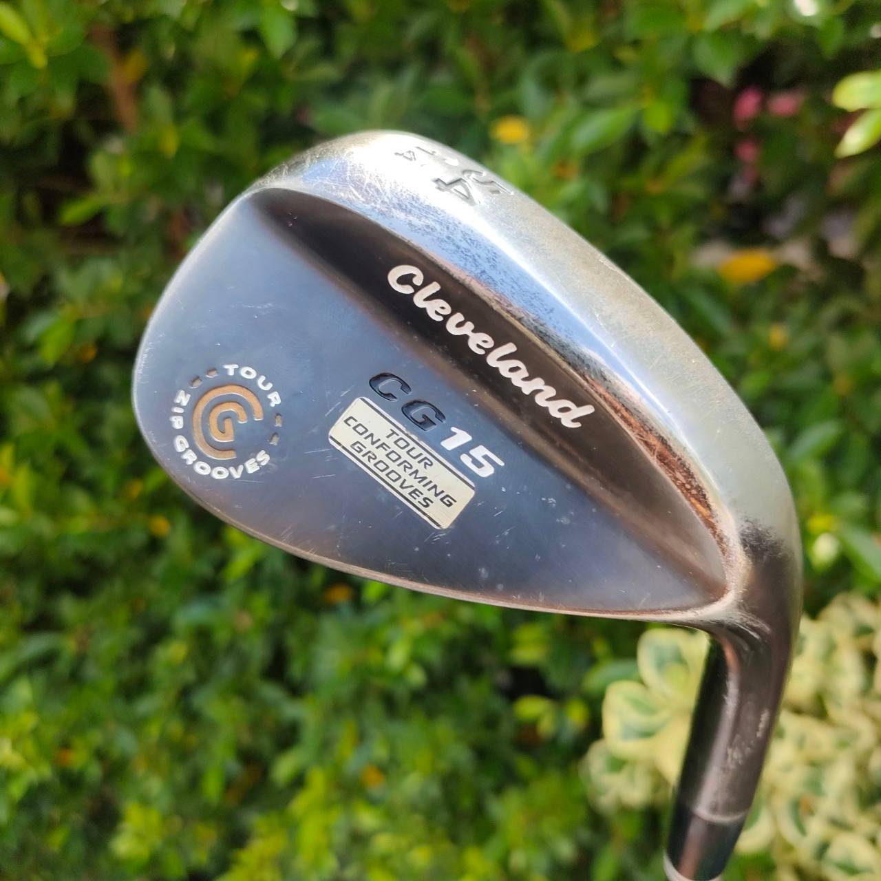 WEDGE CLEVELAND CG15 TOUR ZIP GROOVES องศา 54 เบาท์ 14 ก้าน TRACTION FLEX WEDGE ร่องสี่เหลี่ยมกัดลูกโหดมาก ไม้กอล์ฟมือสอง ของแท้ BY NakaraLuxurious