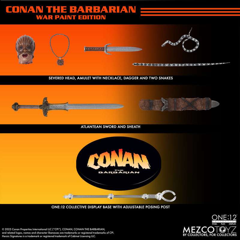 [สั่งจอง]Mezco Toyz One:12 Collective : Conan the Barbarian War Paint Ed