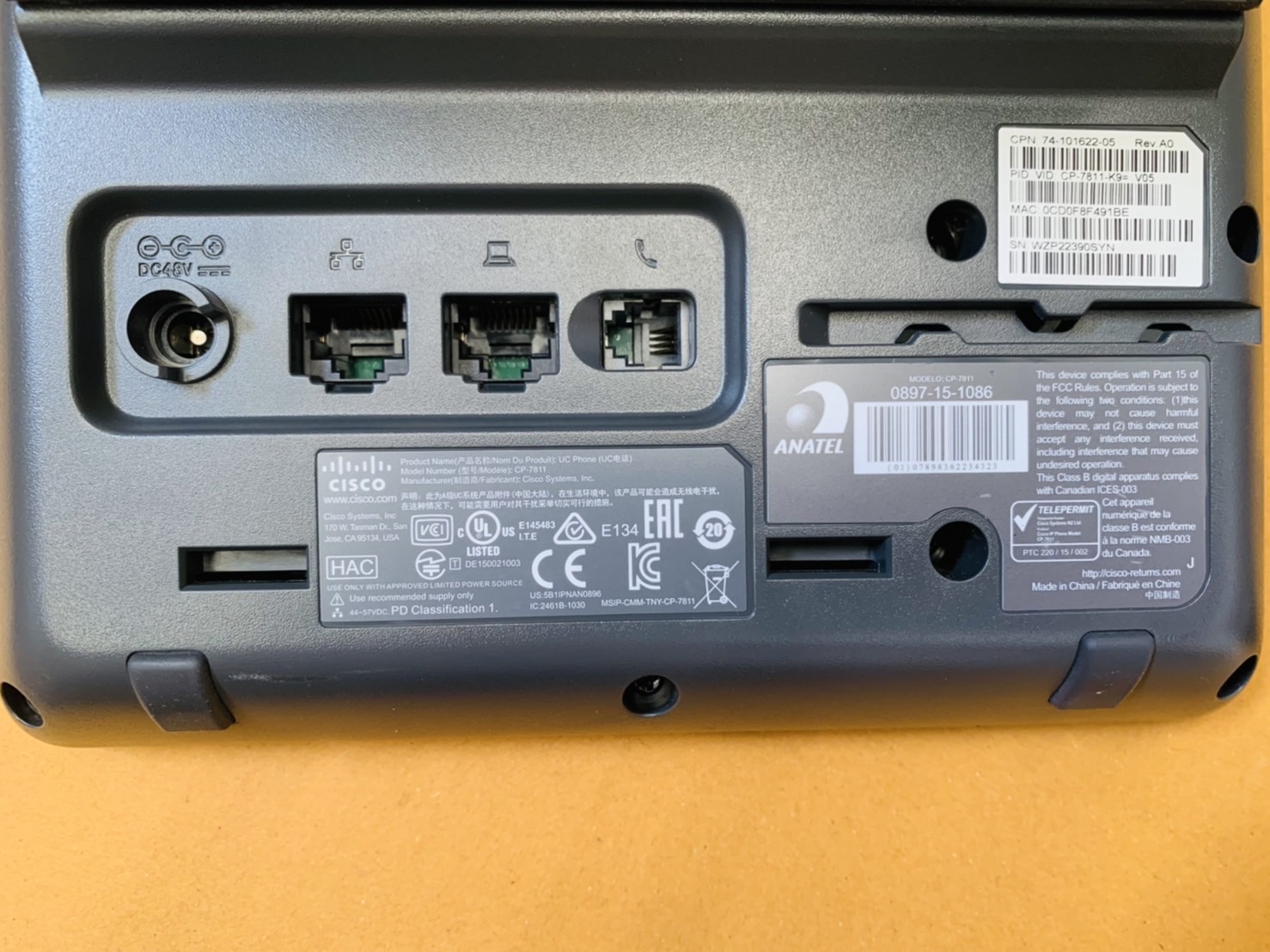 IP Phone CP-7811-K9 = (Cisco UC Phone 7811) (ราคานี้ไม่รวม Adapter)