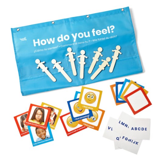 แผ่นการ์ดแสดงอารมณ์ สำหรับห้องเรียน ของเล่นเสริมพัฒนาการ, ของเล่นเด็กอนุบาล, แสดงอารมณ์, สื่อการสอนเด็กอนุบาล , ของเล่นเด็ก พร้อมส่ง