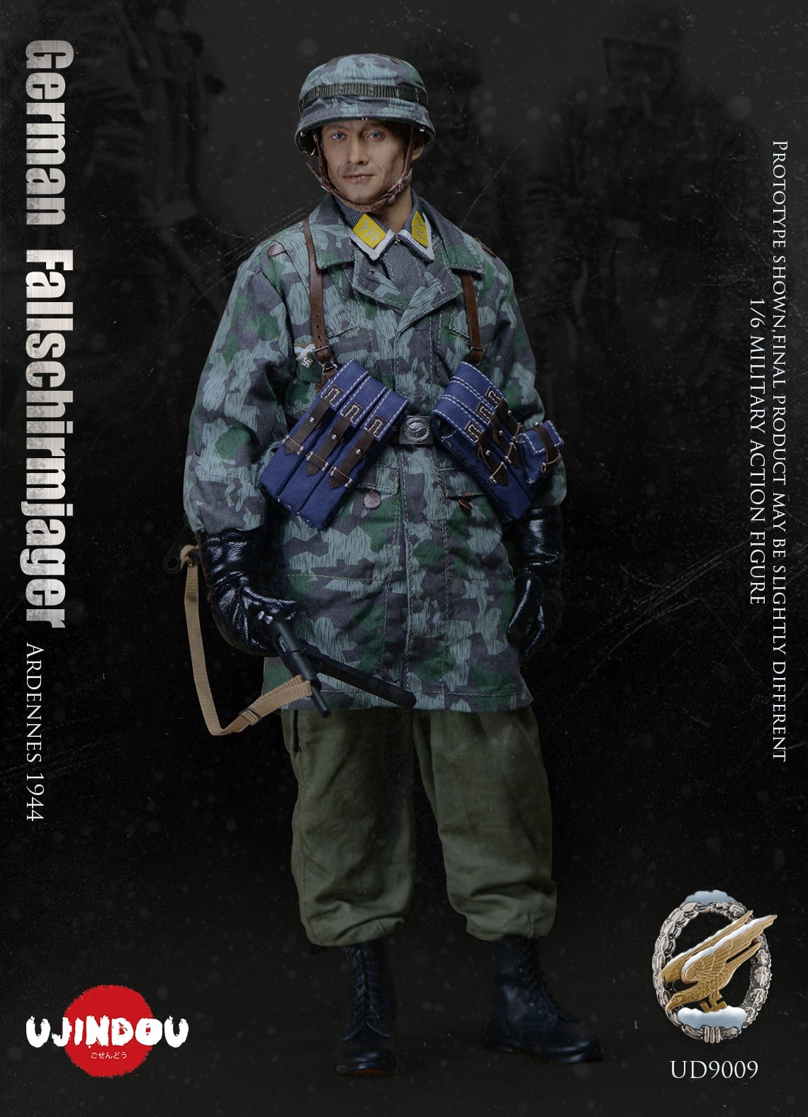 [สั่งจอง]UJINDOU UD9009 1/6 : World War II - German Paratrooper Ardennes 1944