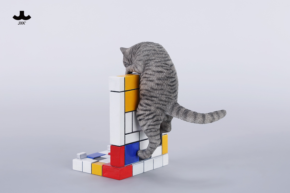 [สั่งจอง]JXK 1/6 : Mondrian Wall-Climbing Cat Statue
