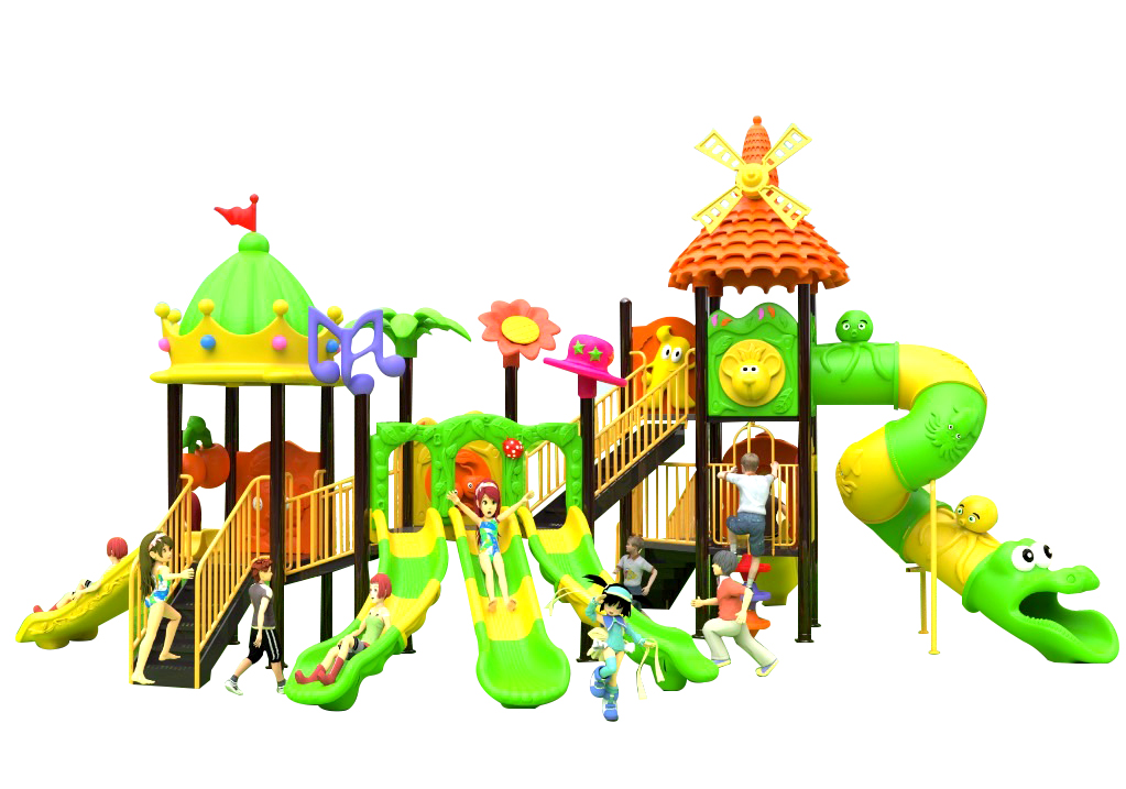 เครื่องเล่นสนามกลางแจ้ง,ชุดมงกุฏกังหันหรรษา สไลเดอร์, กระดานลื่น, สนามเด็กเล่น สวนสนุกเด็ก งบสพฐ ประชารัฐ, ราคาโรงงาน