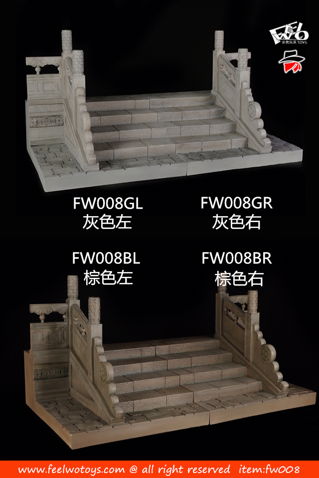 [สั่งจอง]FEELWOTOYS 1/6 Ancient steps with carve patterns