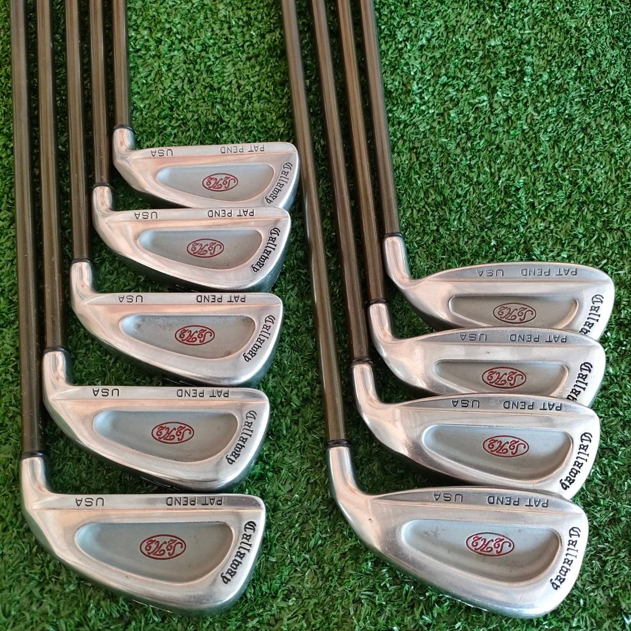 ชุดเหล็ก CALLAWAY PAT PEND USA มีเหล็ก 3-9 เเละ PW SW ก้านกราไฟต์ CALLAWAY FLEX R สภาพสวยนางฟ้า ก้านแบบเจาะทะลุ ไม้กอล์ฟมือสอง ของแท้ BY NakaraLuxurious