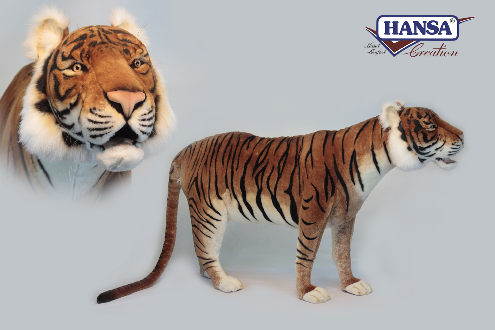 6591 Tiger Jacquard Standing 185 cm. L