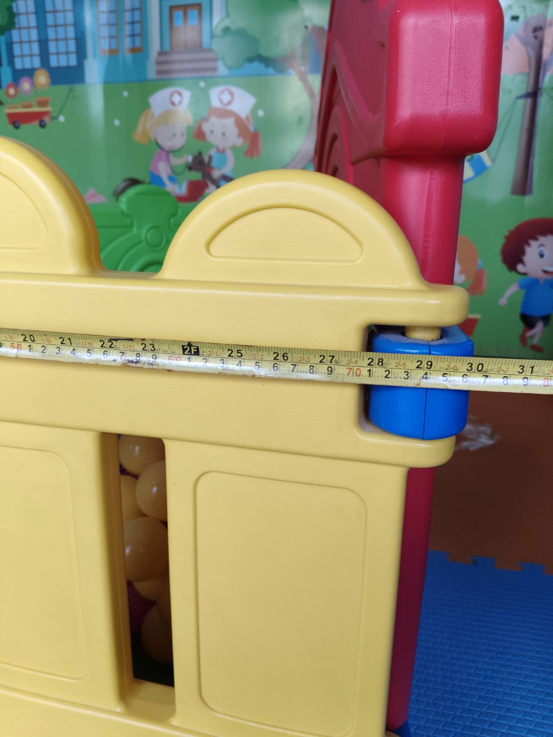 รั้วกั้นพลาสติกหน้าตุ๊กตาหมี ,กั้นห้องพื้นที่,คอกเด็ก พร้อมส่ง คิดค่าส่งตามจริง