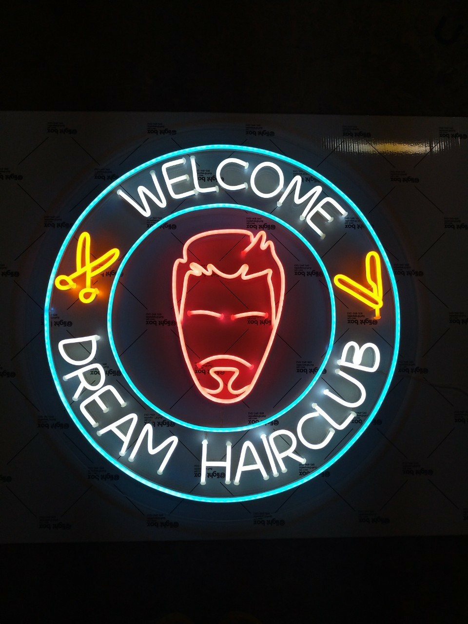 งานป้ายไฟนีออนดัดLED อะคริลิคใสรองหลัง