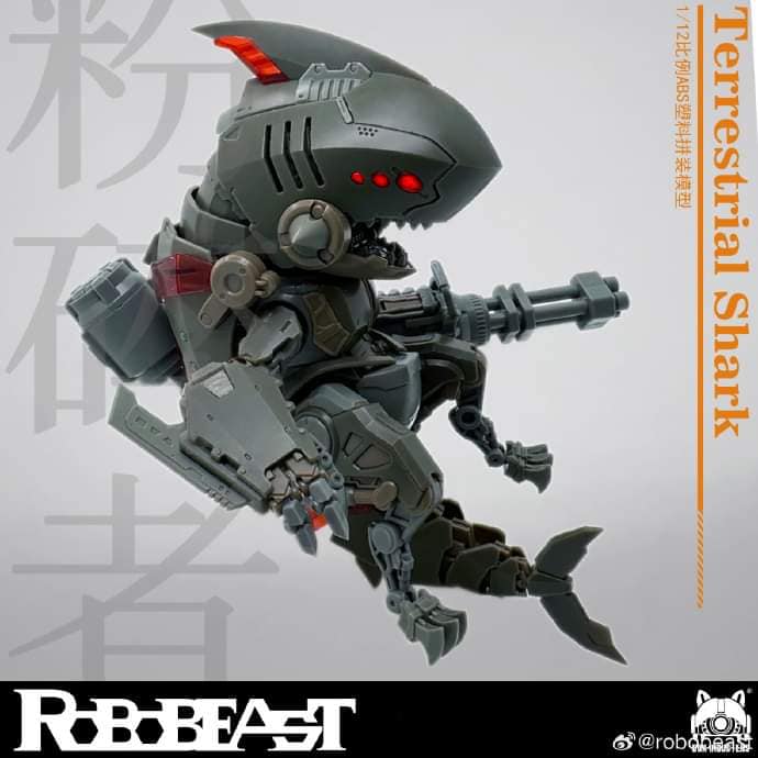 [สั่งจอง]Robobeast 1/12 : Terrestrial Shark [model kit] 15Cm