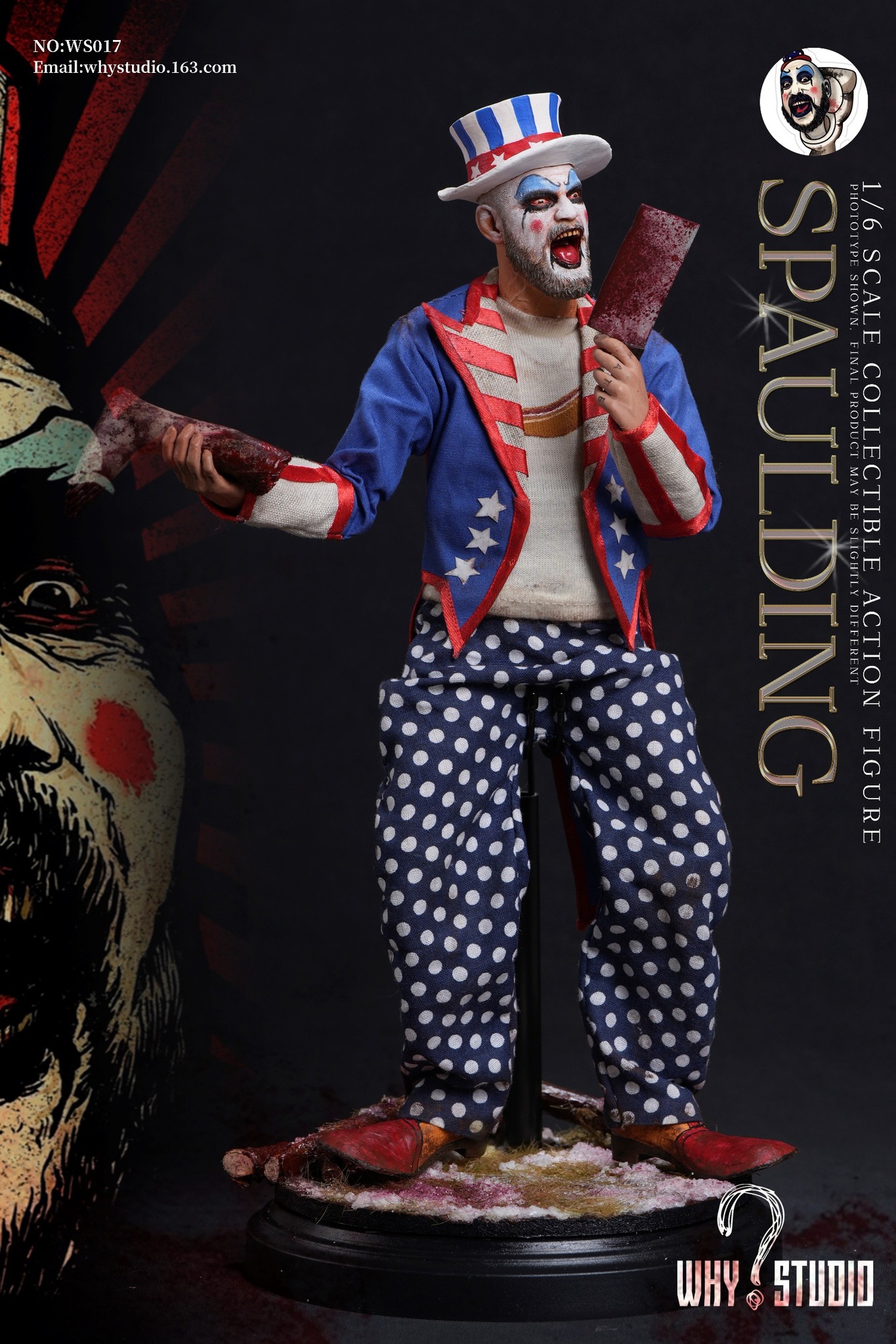 [สั่งจอง] WHY STUDIO WS017 1/6 : captain Spaulding