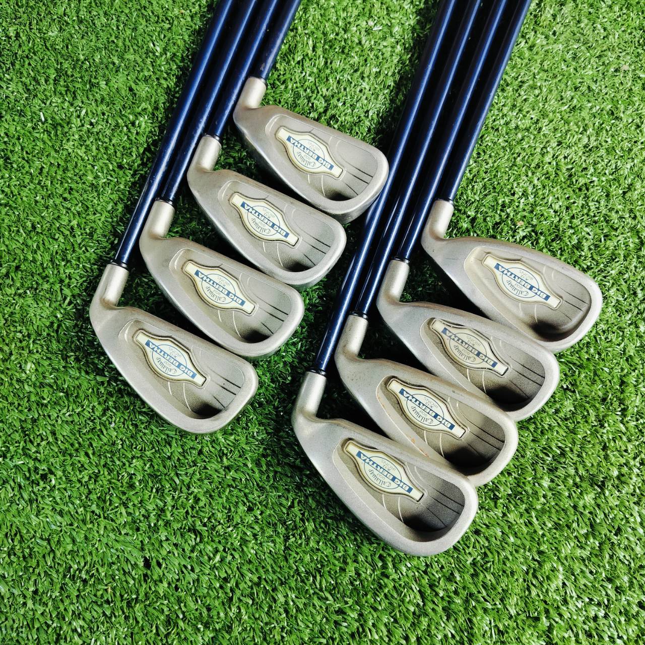 ชุดเหล็ก Callaway X-12 ก้าน RCH99 FLEX FIRM หรือ SR สภาพสวยมากๆ เดิมมากๆเลยค่ะ เป็นชุดที่ตีง่ายมาก และตีดีมาก ไม้กอล์ฟพรีเมี่ยมมือสอง ของแท้ By NakaraLuxurious