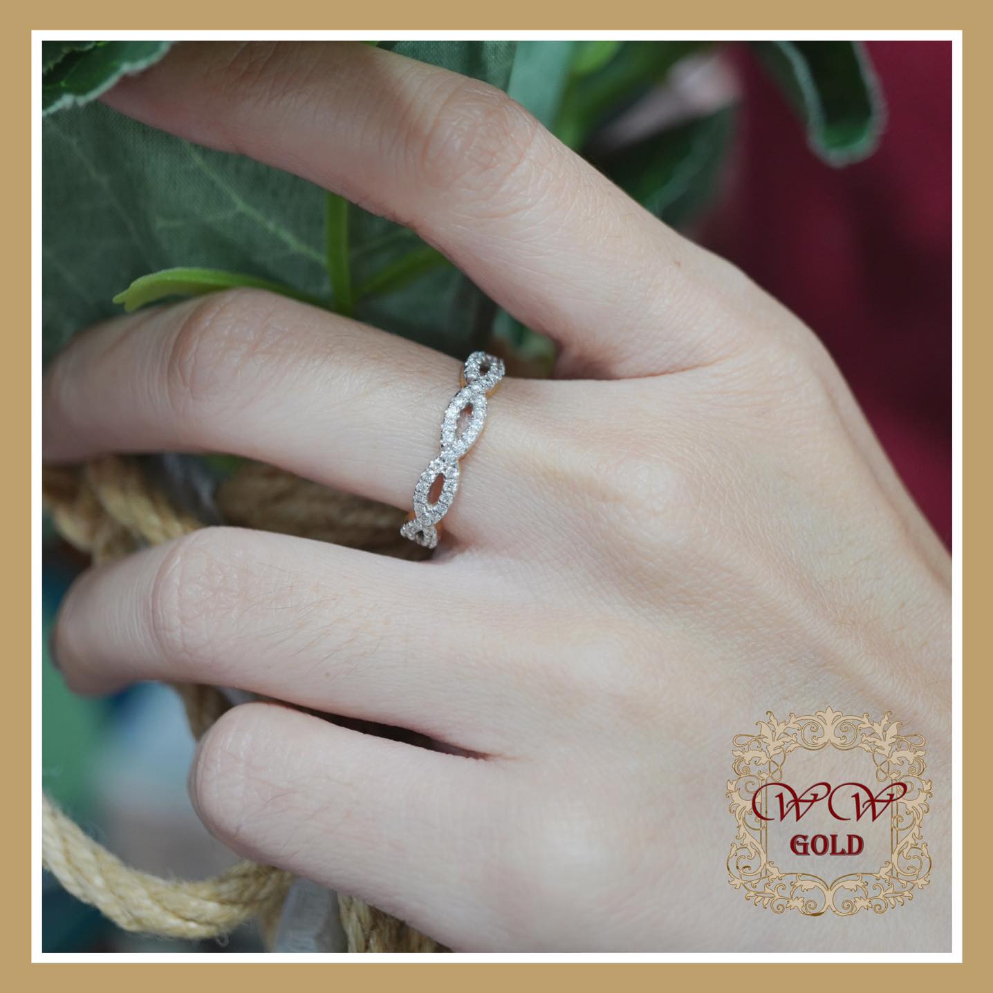 แหวนแถวไขว้