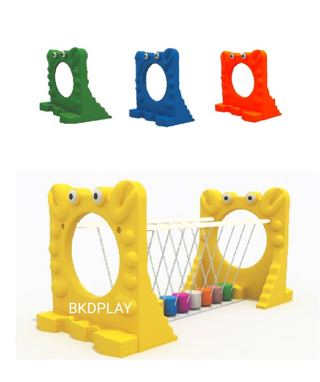 สะพานทรงตัว สะพานโยกเยก, สะพานปู, เดินสะพานเสริมพัฒนาการ, การเคลื่อนไหวเด็ก,เครื่องเล่นสนามกลางแจ้ง ของเล่น พร้อมส่ง