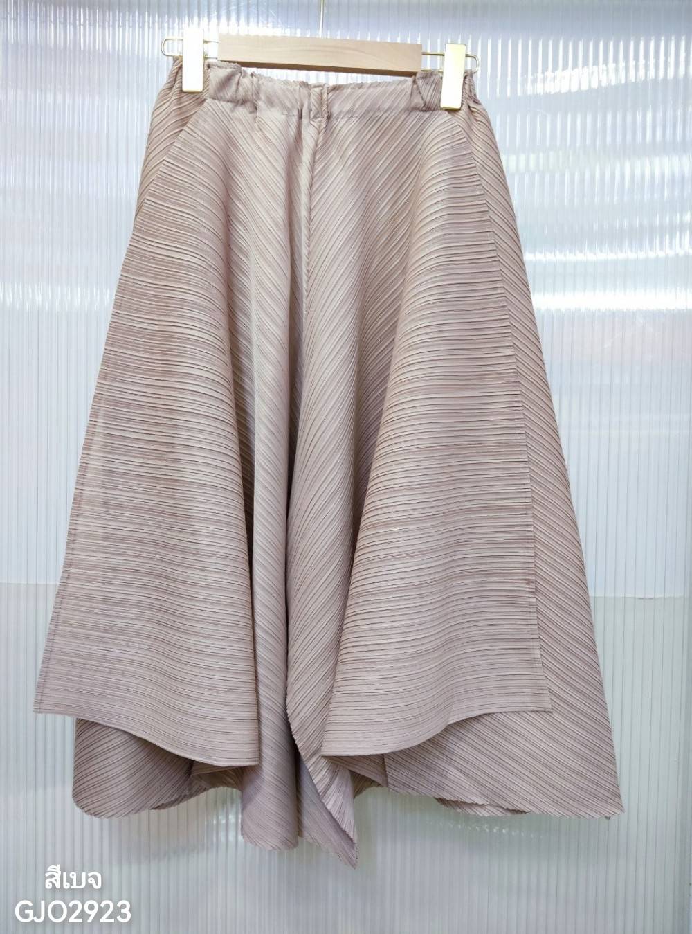 ยาว 28นิ้ว!! 2MUAY รุ่น GJO2923 FLARED PLEAT PANT กางเกงผู้หญิง กางเกงพลีทคุณภาพ 12สี FREE SIZE