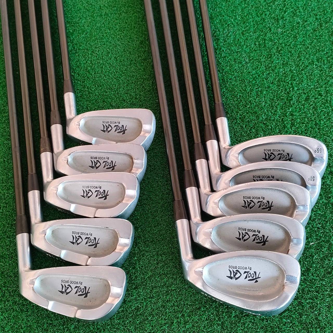 ชุดเหล็ก KOOL CAT FORGED BY WOOD BROS สุดยอดชุดเหล็ก VINTAGE FORGED CAVITY ที่หาหันเยอะมาก ชุดนี้เดิมๆ ก้านเดิม คงสภาพได้สวยมาก