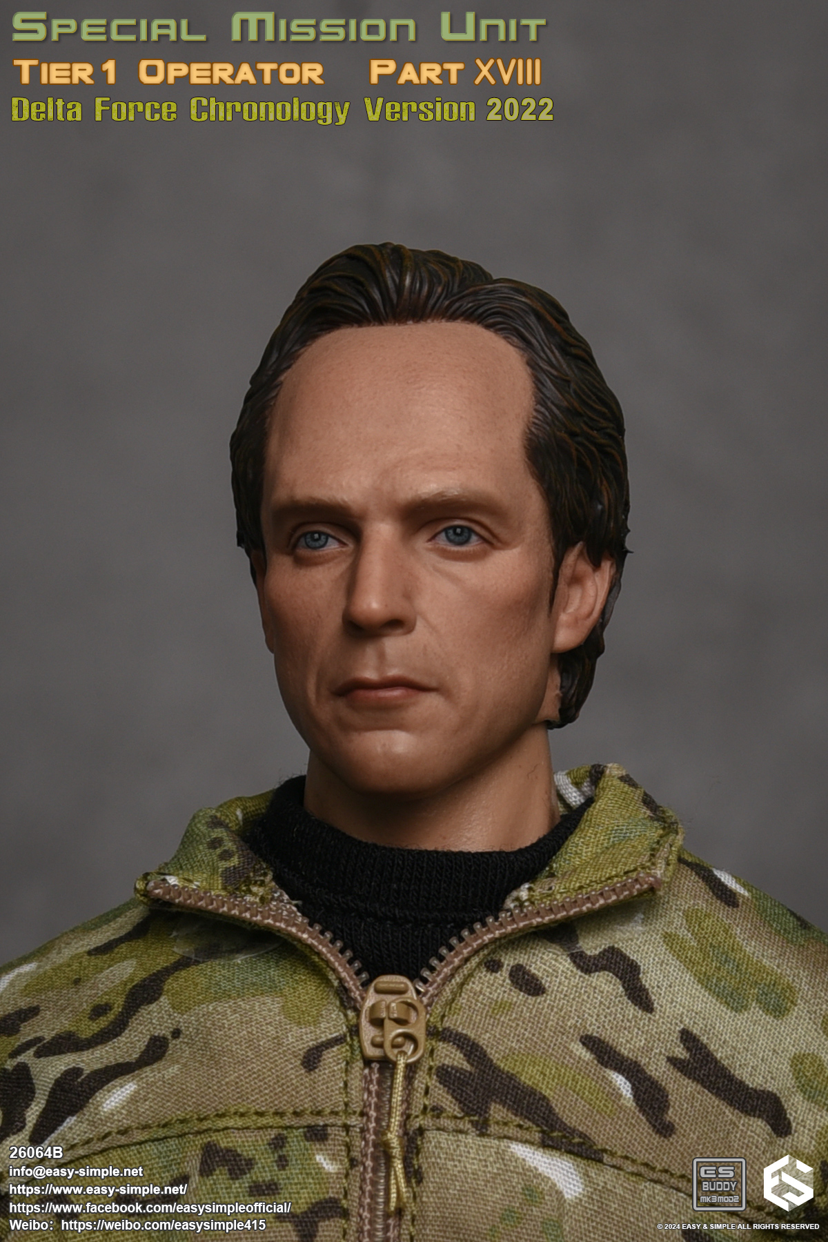 [สั่งจอง]Easy&Simple 26064B 1/6 : SMU Tier1 Operator Part XVIII Delta Force Chronology Version 2022