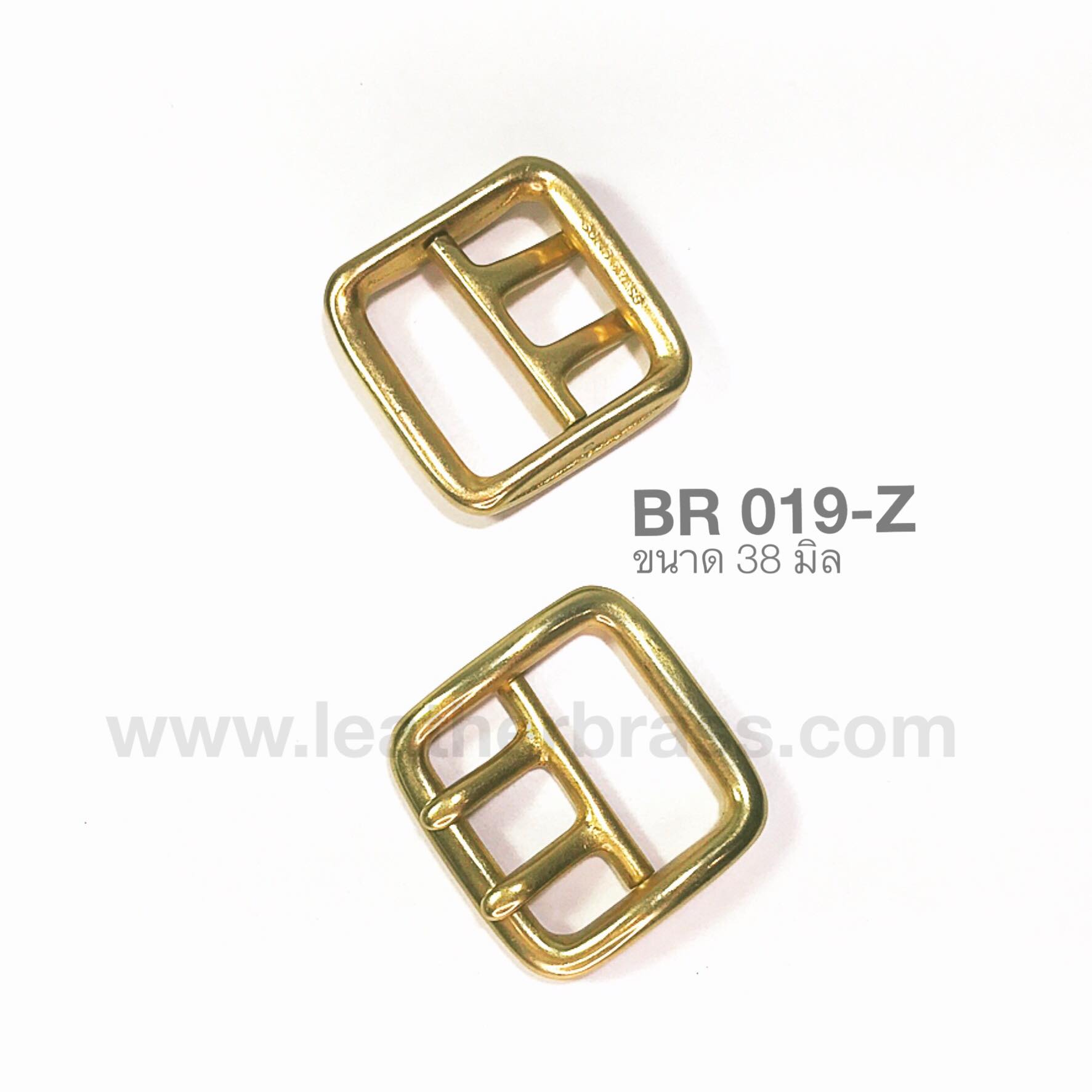 BR019-Z หัวเข็มขัดทองเหลือง ขนาด 38มิล หรือ 1.5นิ้ว อะไหล่ทองเหลืองแท้ อุปกรณ์งานหนัง leatherbrass **ราคาต่อชิ้น**