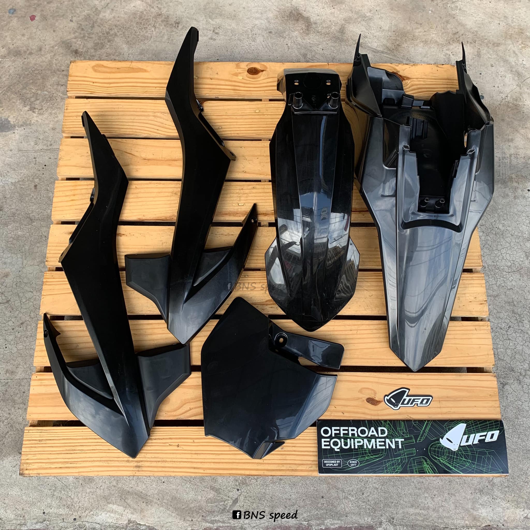 ชุดพลาสติก UFO Plastics KTM 65SX 2016-2023 สีดำ