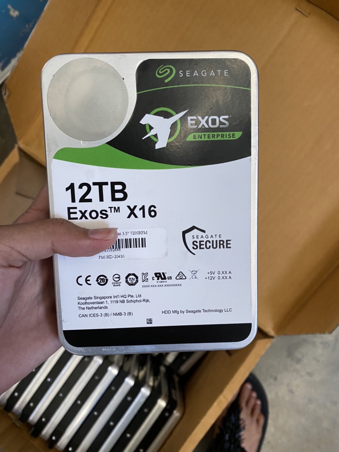 Seagate Exos X16 12TB Sas 3.5" 7200RPM