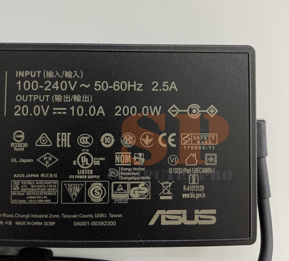 ASUS ADAPTER อแดปเตอร์ของแท้ ASUS FX506 FX506H FX561P GA502DU GA502D GA502 GA502IU GA401 GA401I GA401II GA401IV 20V 10A