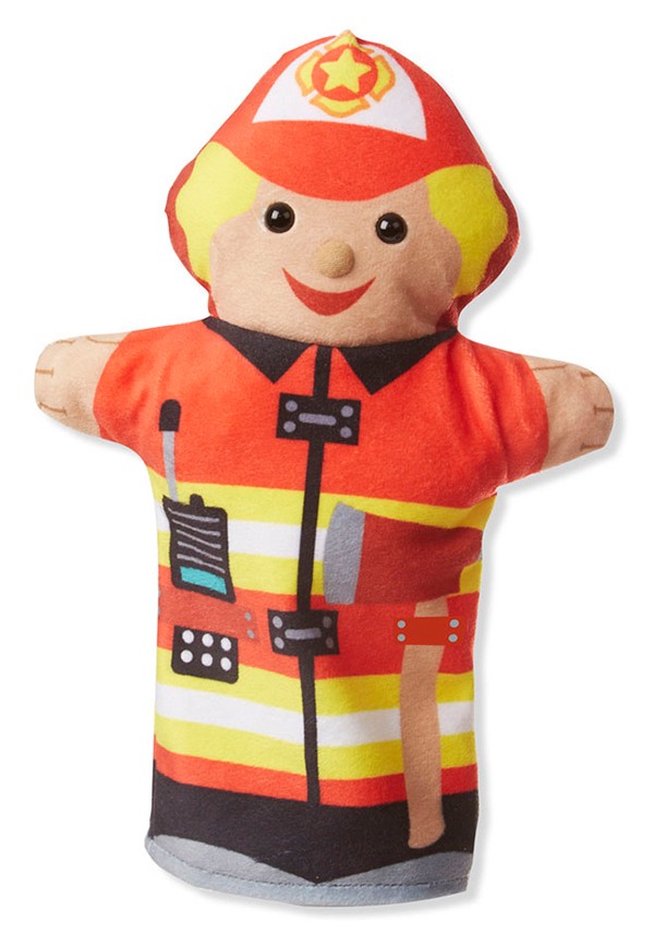 ชุดหุ่นมือ 4 ตัว (อาชีพ) เล่น บทบาทสมมติ Jolly Helpers Hand Puppets Melissa&Doug,รุ่น 9086 ของเล่นเสริมพัฒนาการ,ของเล่น