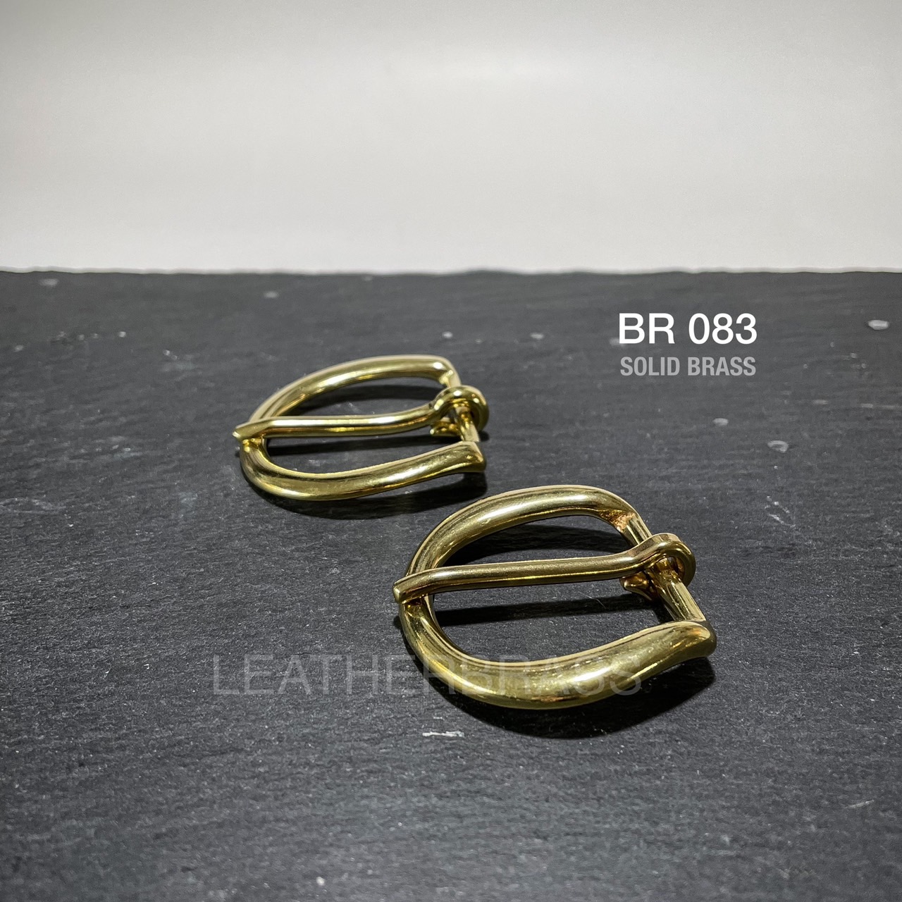 BR083 หัวเข็มขัดสายกระเป๋า ทรงเกือกม้า อะไหล่ทองเหลืองแท้ อุปกรณ์งานหนัง leatherbrass**ราคาต่อชิ้น**