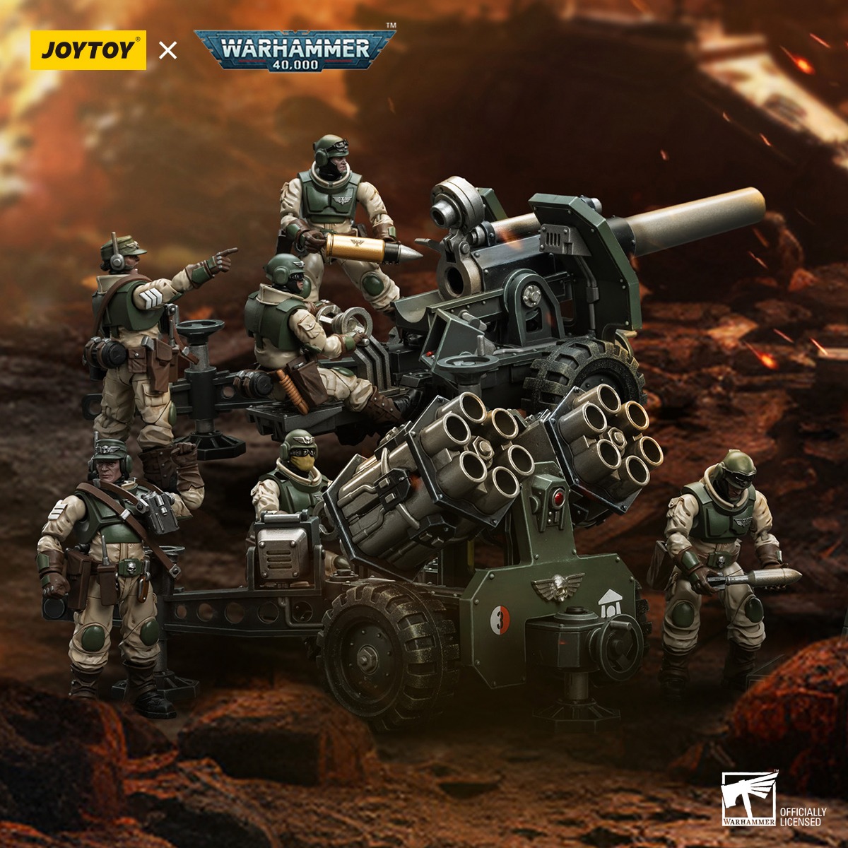 [พร้อมส่ง ] Joytoy 1/18 Astra Militarum Ordnance มี2แบบ